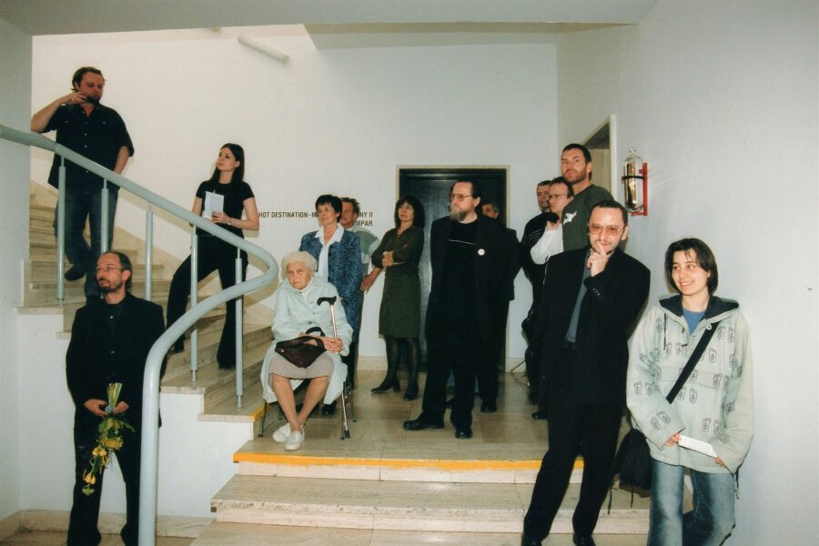 zleva: Radek Horáček, Jiřina Medková (sedící), Jana Vránová, Jiří Valoch; foto: Michaela Dvořáková